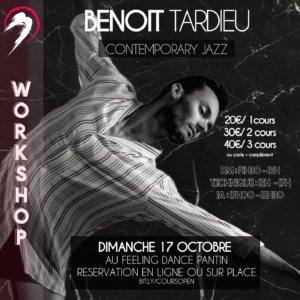 WORKSHOP BENOIT TARDIEU NEODANCE ACADEMY 17 OCTOBRE PANTIN