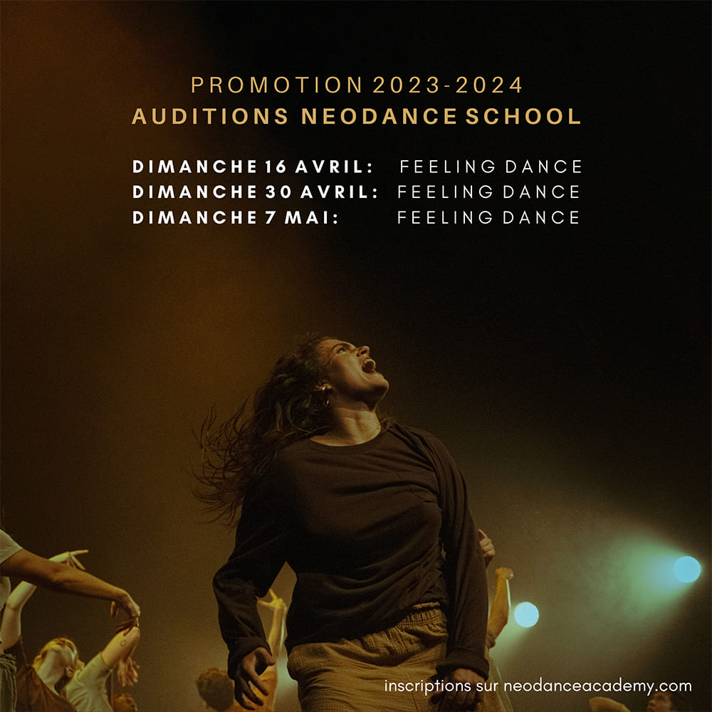 Auditions formation professionnelle de danseur à Paris - Neodance School - Saison 2023-2023 (1)